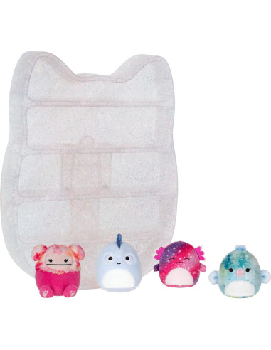 Almacenamiento y Exhibición Squishville Jazwares - 4 Peluches 5cm