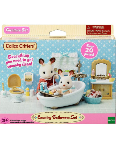 Juego de baño Country Calico Critters 25 piezas