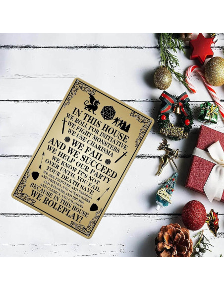 Señal de Metal Dungeons y Dragones 40x30 cm Retro Señal de Metal Dungeons y Dragones 40x30 cm Retro