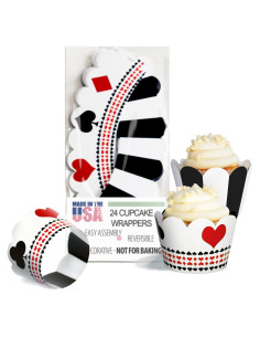 Fundas para Cupcake Confetti Couture 24 Piezas Reversibles