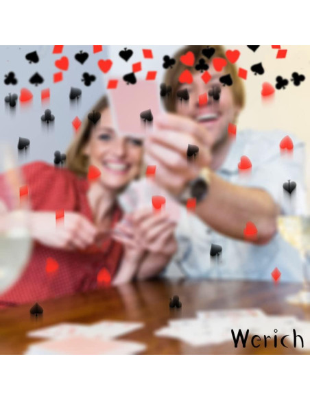 Confeti de Fiesta Werich Negro y Rojo 1200 Piezas