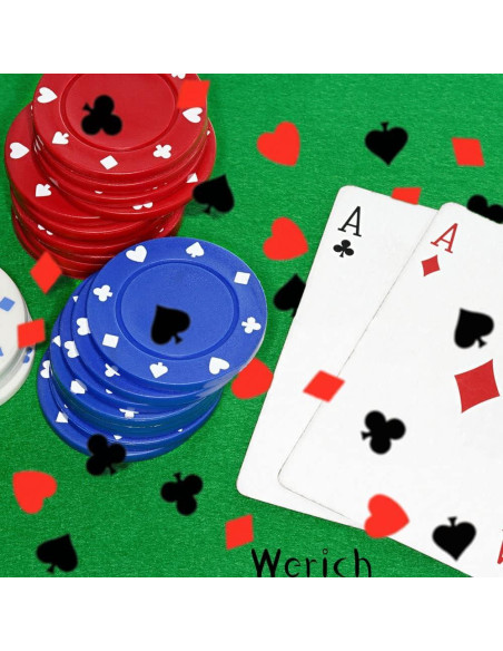 Confeti de Fiesta Werich Negro y Rojo 1200 Piezas