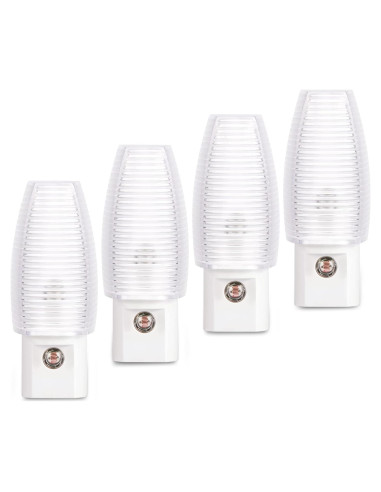 Emotionlite Luz Nocturna LED Enchufable 4 Pzs Blanca Cálida