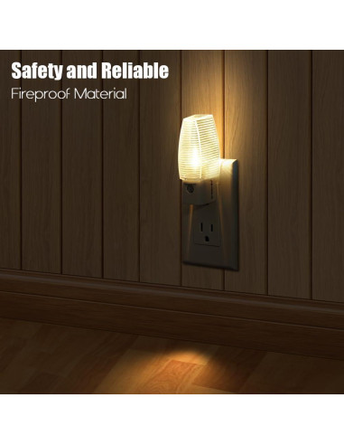 Emotionlite Luz Nocturna LED Enchufable 4 Pzs Blanca Cálida