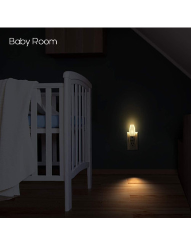 Emotionlite Luz Nocturna LED Enchufable 4 Pzs Blanca Cálida