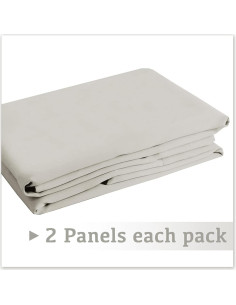 Cortinas Opacas Turquoize 2 Paneles 106.68x160.02cm Roble Pálido 2