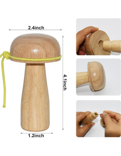 Hongo de Remiendo de Madera Yedadone con Agujas y Enhebrador 2