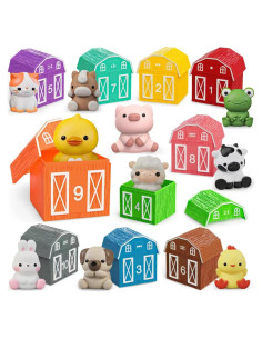 Juguete de Aprendizaje Montessori Letapapa 10 Animales Granja