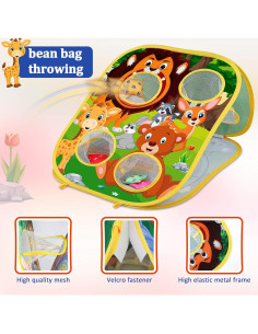 Juego de Lanzamiento de Bolsas de Frijoles Toyk - 24 Piezas 2