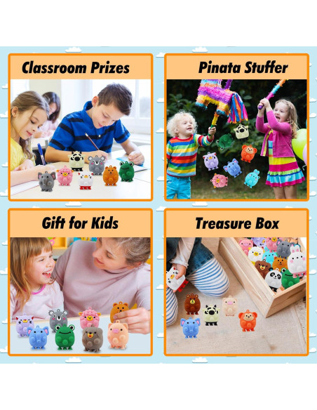 24 Juguetes de Succión de Animales ChildFun Antiestrés