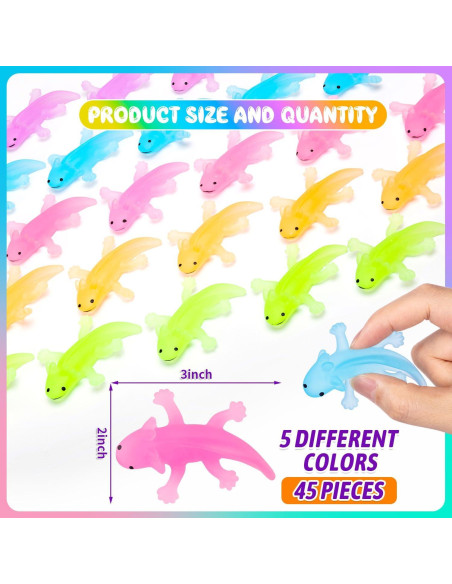 30 Juguetes de Axolotl TPR para Alivio de Estrés - SYWHXY