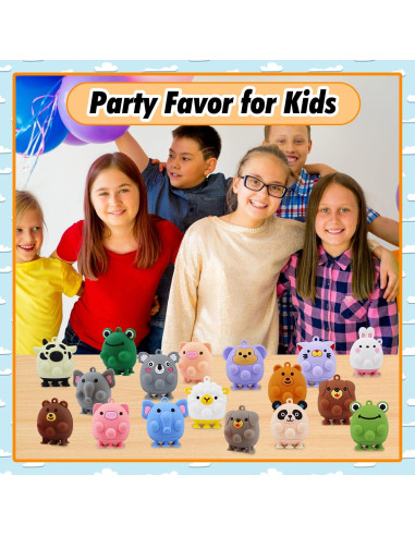 24 Juguetes de Succión de Animales ChildFun Antiestrés