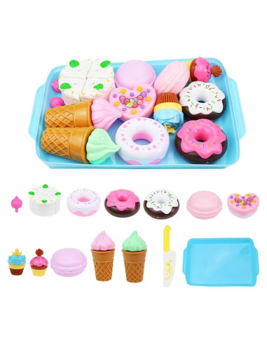 Juego de Comida de Juguete 15 Piezas Elitoky Cocina Infantil