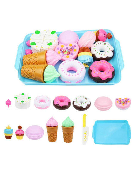 Juego de Comida de Juguete 15 Piezas Elitoky Cocina Infantil