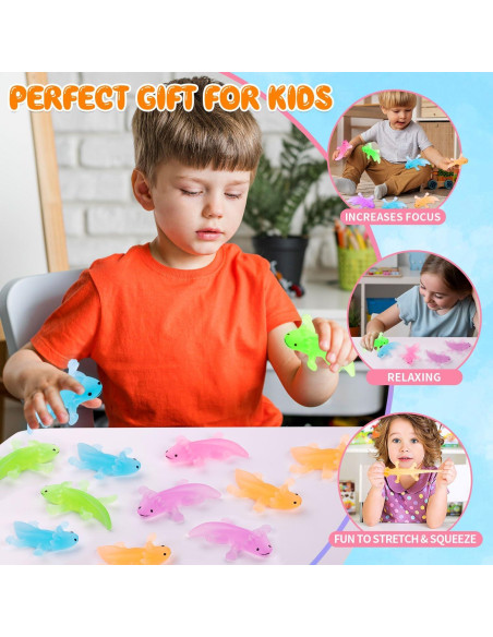 30 Juguetes de Axolotl TPR para Alivio de Estrés - SYWHXY