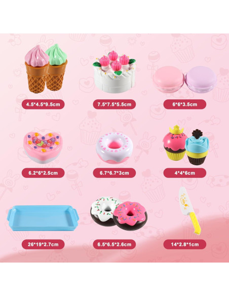 Juego de Comida de Juguete 15 Piezas Elitoky Cocina Infantil