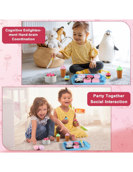 Juego de Comida de Juguete 15 Piezas Elitoky Cocina Infantil