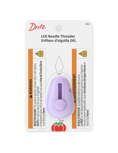 Enhebrador de Agujas LED Dritz 202 con Cortador Violeta