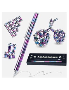 Bolígrafo Magnético Antiestrés 1666 Azul Multifuncional