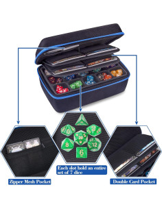 Caja de Almacenamiento de Dados SIQUK Azul Gran Capacidad 2