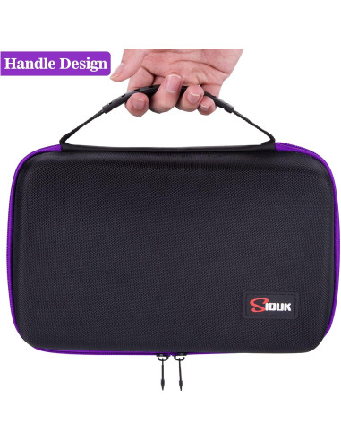 Caja de Almacenamiento de Dados SIQUK Violeta Doble Bandeja