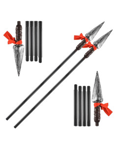 Set de 2 Lanzas Espartanas Plásticas Desmontables para Cosplay