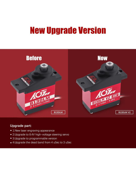 Servo Motor AGFRC B13DLM V2 4.5kg 22.8x12x29.4mm RC