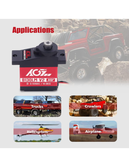 Servo Motor AGFRC B13DLM V2 4.5kg 22.8x12x29.4mm RC