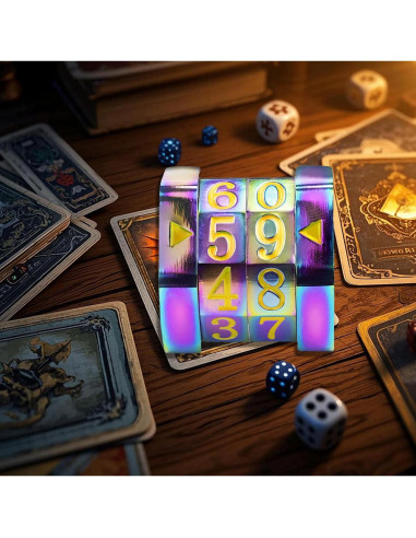 Contador de Vida MTG ALOBGHDC Metal Doble Cara 0-99