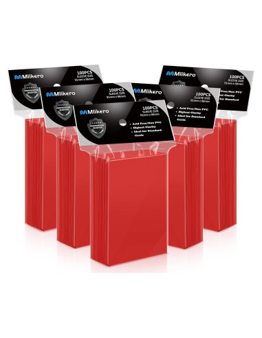 500 Fundas Rojas Mlikero para Cartas de Intercambio