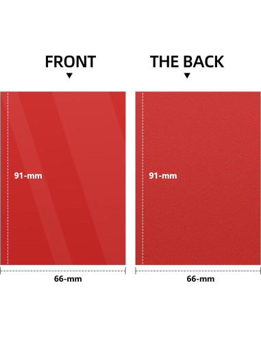 500 Fundas Rojas Mlikero para Cartas de Intercambio