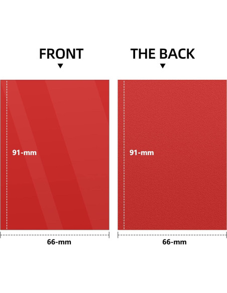 500 Fundas Rojas Mlikero para Cartas de Intercambio