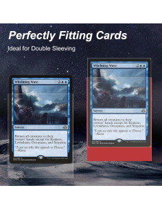 Paquete 400 fundas cartas Mlikero rojas mate y interiores 2