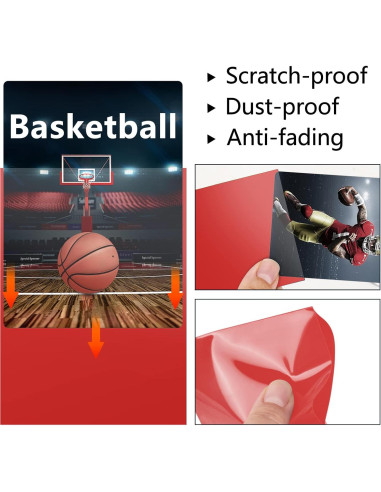 500 Fundas Rojas Mlikero para Cartas de Intercambio