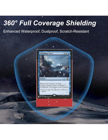 Paquete 400 fundas cartas Mlikero rojas mate y interiores