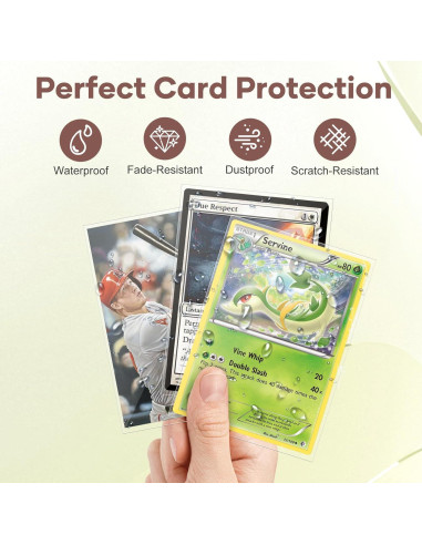 5000 Fundas para Cartas Mlikero 66x91mm Transparentes