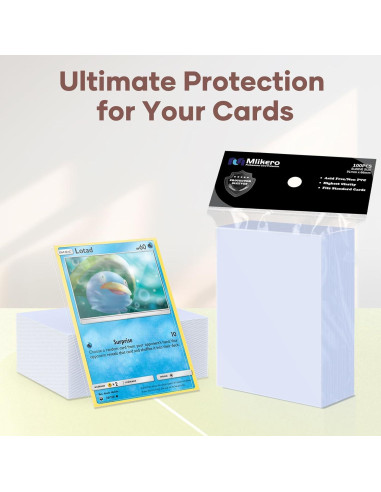5000 Fundas para Cartas Mlikero 66x91mm Transparentes