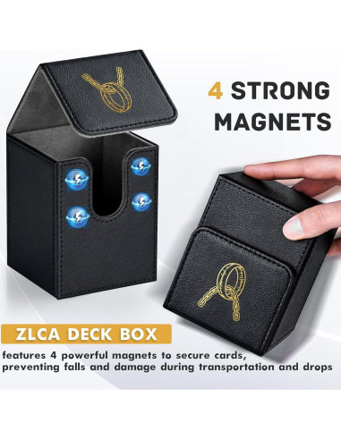 Caja de Barajas ZLCA para 100 Cartas con 2 Divisores