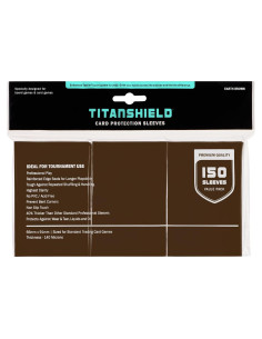Fundas para Cartas TitanShield 150 unidades Marrón Tierra