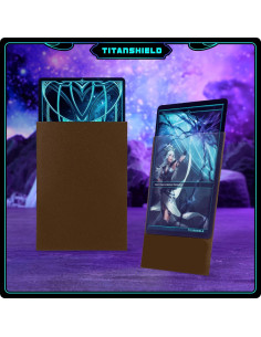 Fundas para Cartas TitanShield 150 unidades Marrón Tierra 2