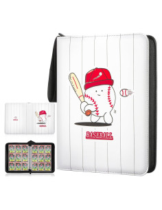 Carpeta de Tarjetas TCGUARD 900 Bolsillos Doble Cara Rojo