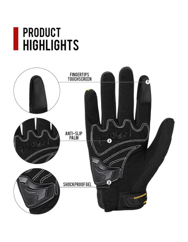 Guantes de Motocicleta BORLENI X-Large Transpirables