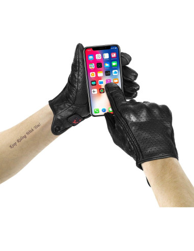 Guantes de Motocicleta Superbike G01 Piel Cabra Talla L