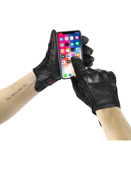 Guantes de Motocicleta Superbike G01 Piel Cabra Talla L