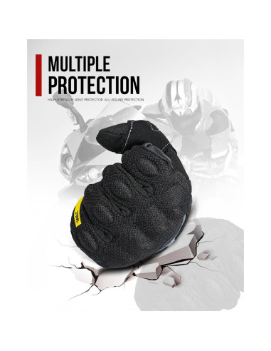 Guantes de Motocicleta BORLENI X-Large Transpirables