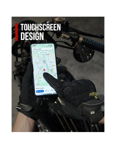 Guantes de Motocicleta BORLENI X-Large Transpirables