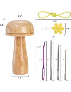 Kit de Remendar Calcetines ZOOFOX con Hongo y Agujas 2