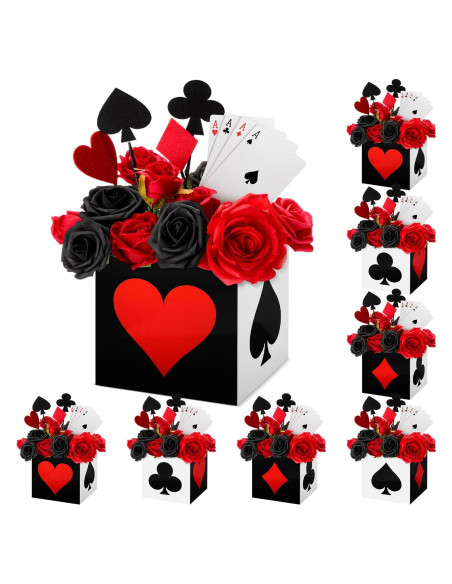 Cajas de Favor de Póker Zhanmai 16 Pcs 15x15x15 cm Casino