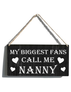 Cartel de Madera Niñera Qious 30x15 cm Decoración Rústica