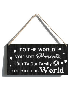 Cartel de Madera Qious 15x30 cm Decoración Hogar